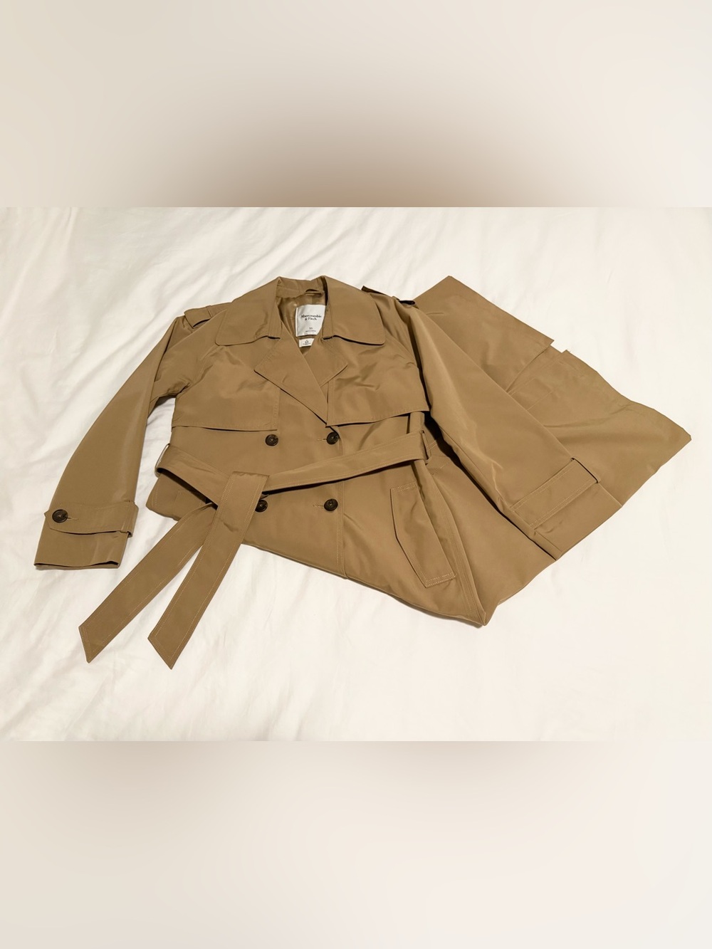 Abercrombie & Fitch Carrie Long Trench Coat - Picture 6 of 10